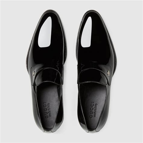 gucci mens patent leather shoes copy|gucci patent loafers.